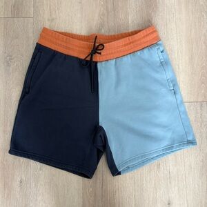Fabletics Men's Athletic Shorts - Orange and Blue